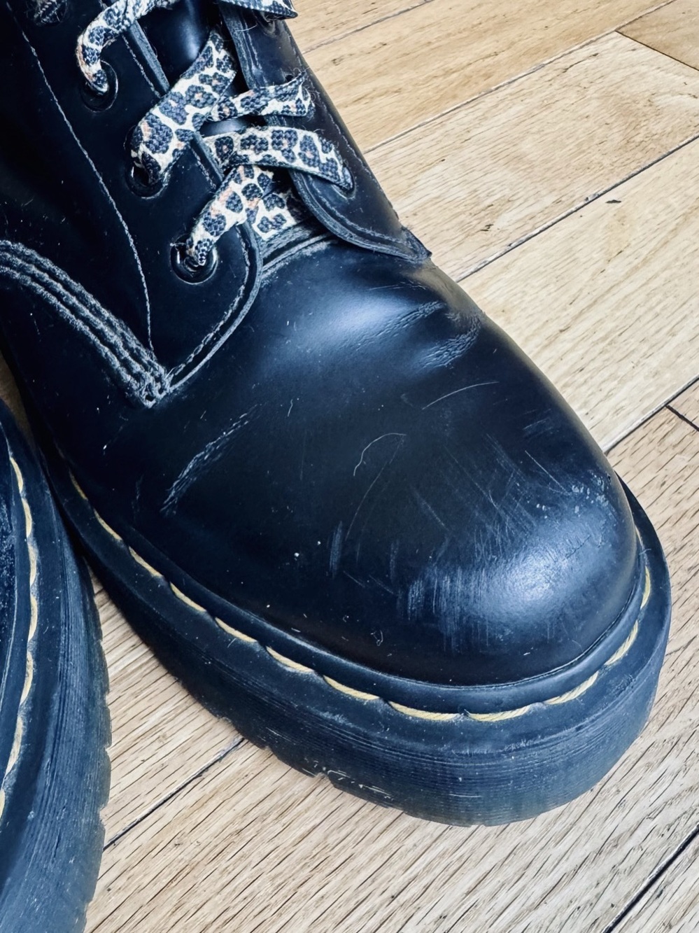 Dr. Martens 1460 Black Combat Boots UK8 - Picture 8 of 9